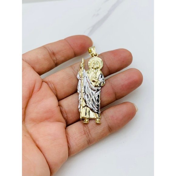 10k Gold Pendant San Judas ❤️ Saint Jude - Picture 3 of 5